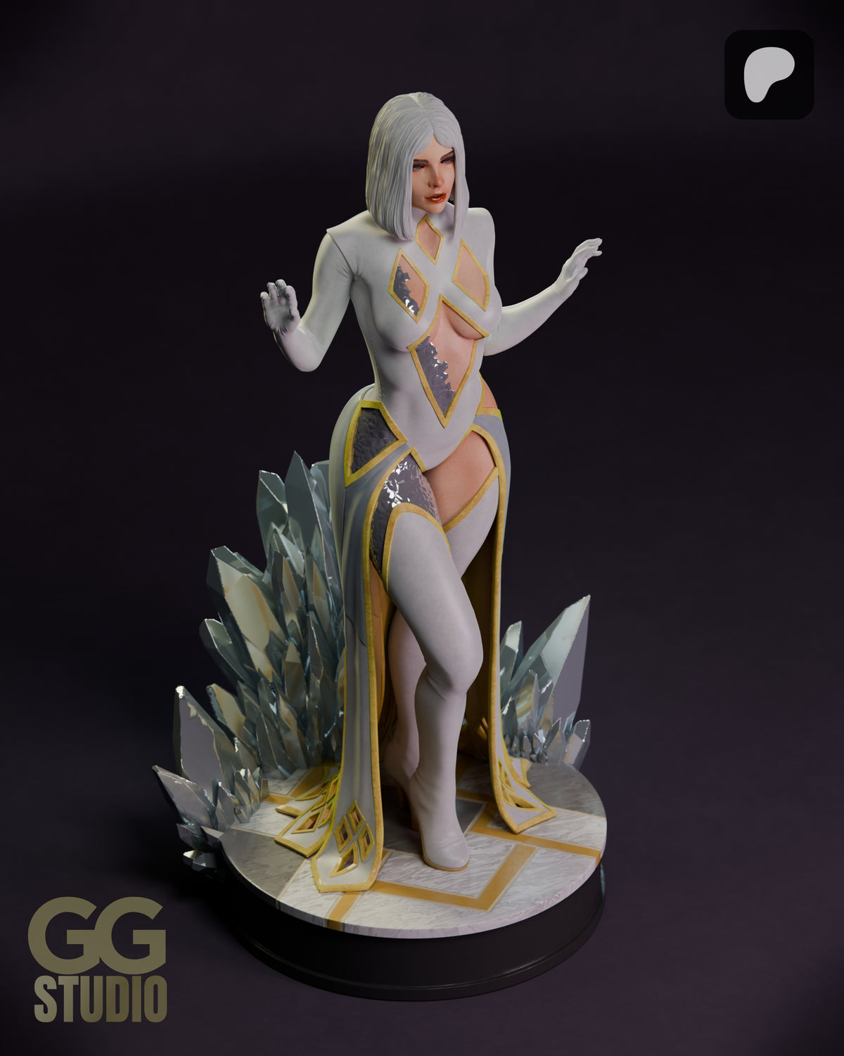 Emma Frost Hellfire Gala Resin Fan Art (Designed by GGStudio)