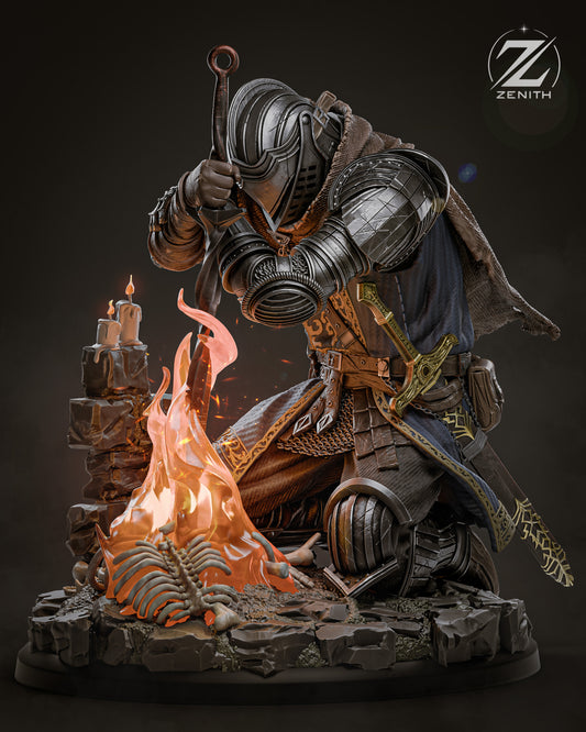 Dark Souls Fireside Resin Art (Design by Zenith)