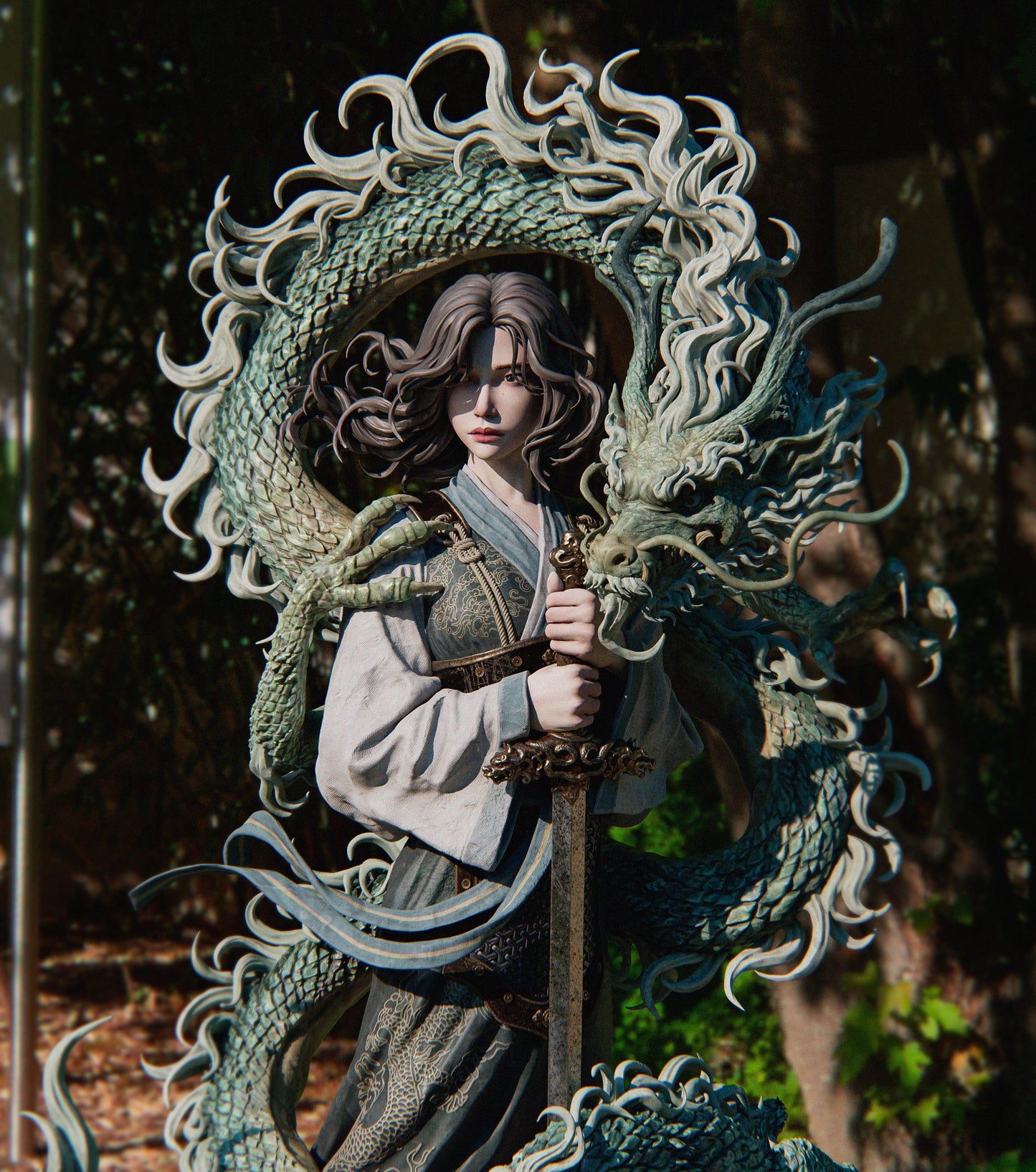 Mulan Resin Sculpture (Design by CA3D Studios)