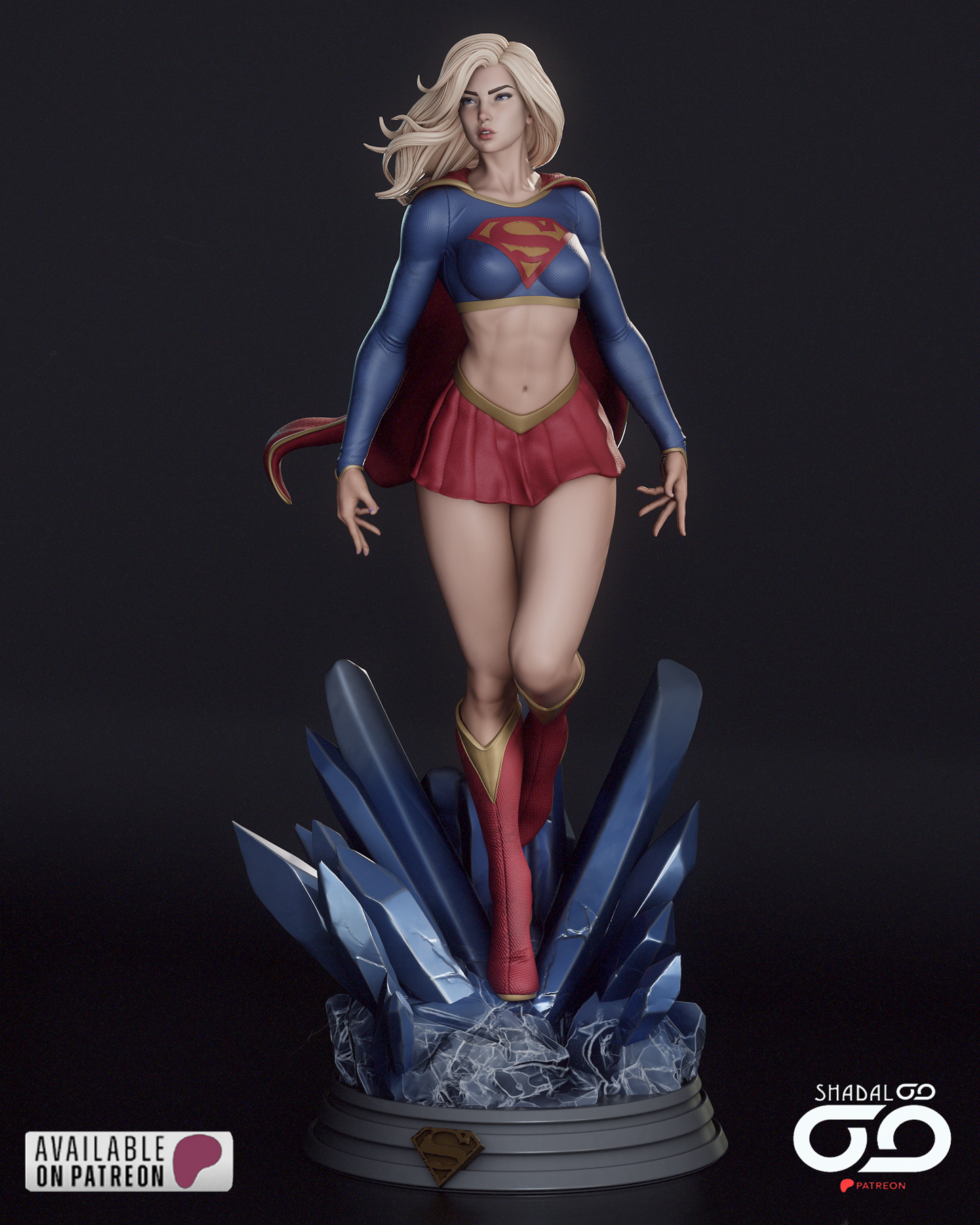Supergirl Resin Sculpture Fan Art - MTO (SDO)