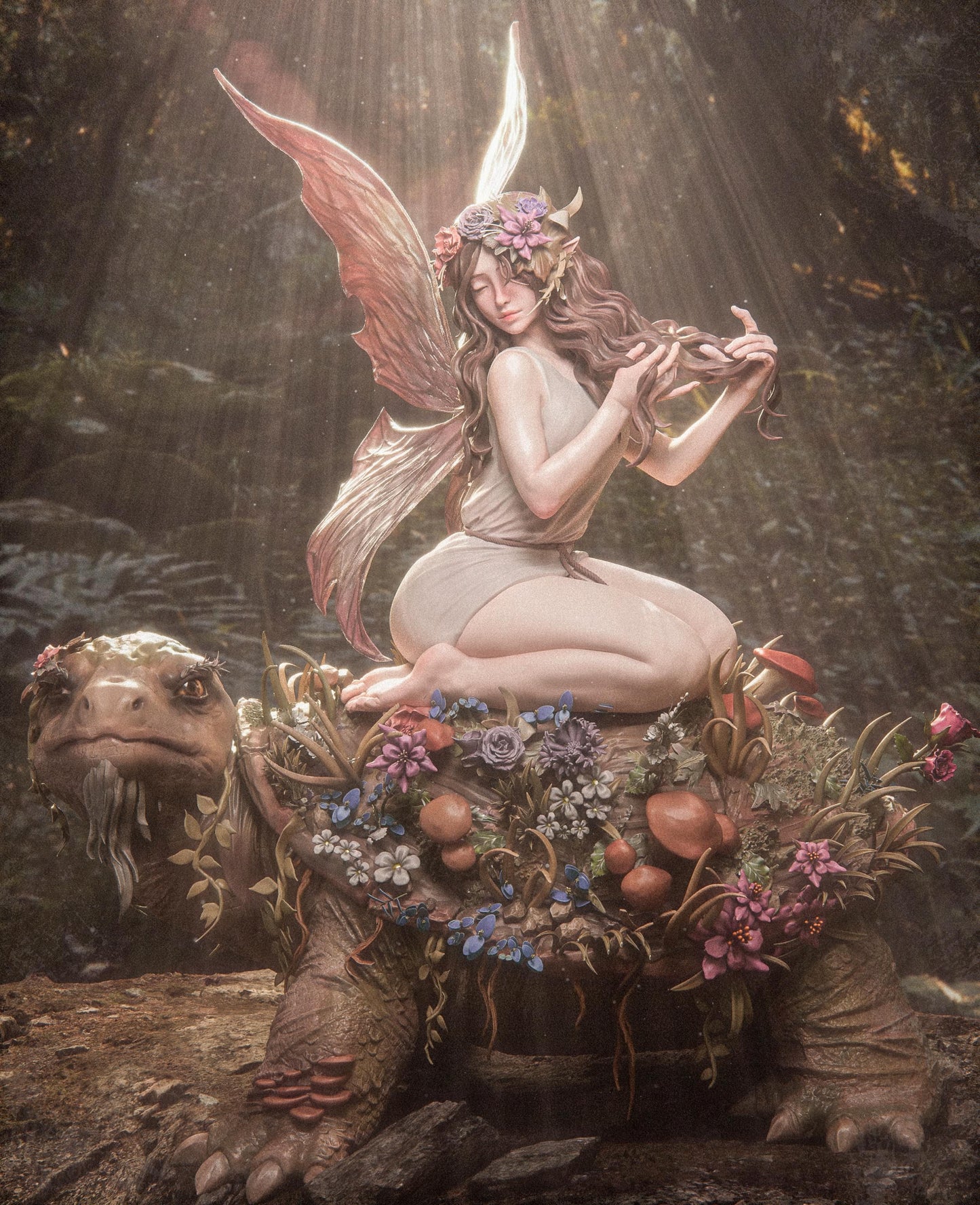 Fairy Blossom Resin Fan Art - MTO (CA3D)