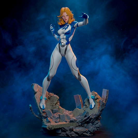 Invisible Woman Marvel Rivals Resin Art (Design by CA3D)