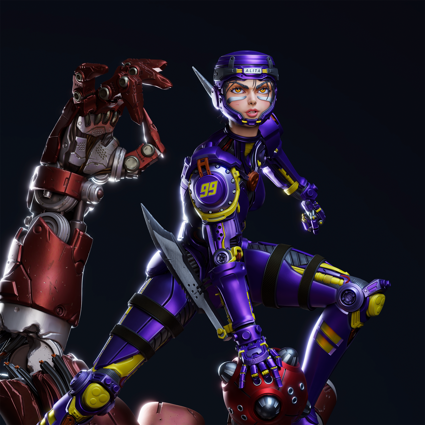 Alita Resin Fan Art - MTO (Design by CA3D Studios)