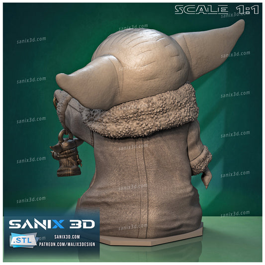 Grogu Resin Art (Design by Sanix3D)