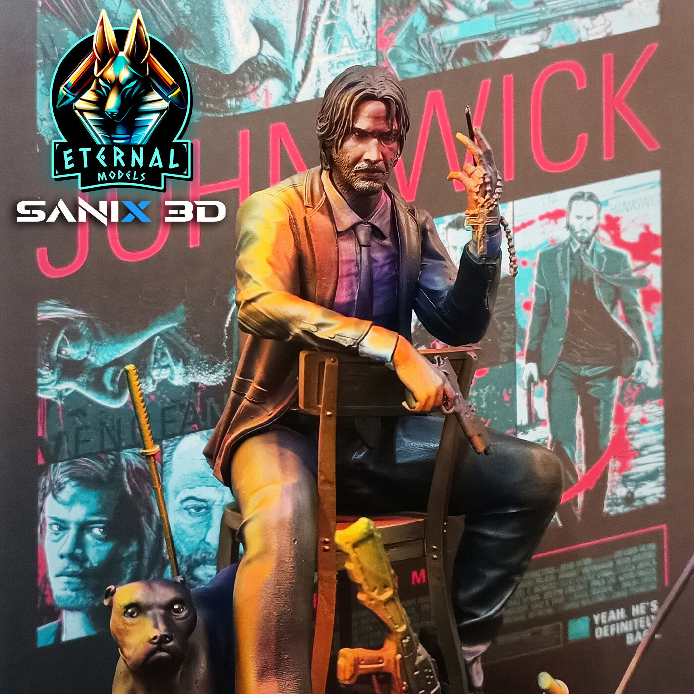 John Wick Resin Art (Design by Sanix3D)