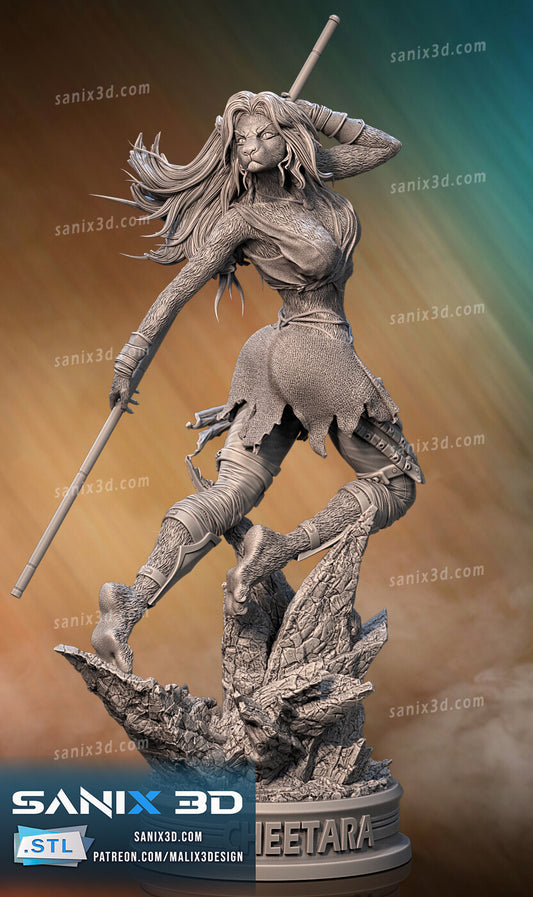 Cheetarah Resin Art (Design by Sanix3D)