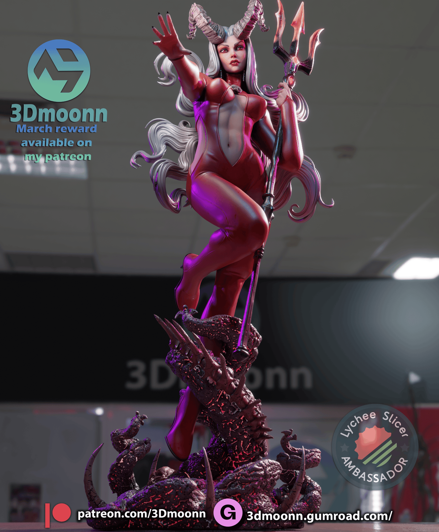 Satana Resin Fan Art Sculpture (3DM)