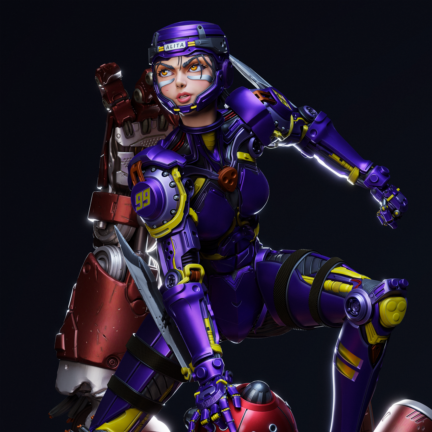 Alita Resin Fan Art - MTO (Design by CA3D Studios)