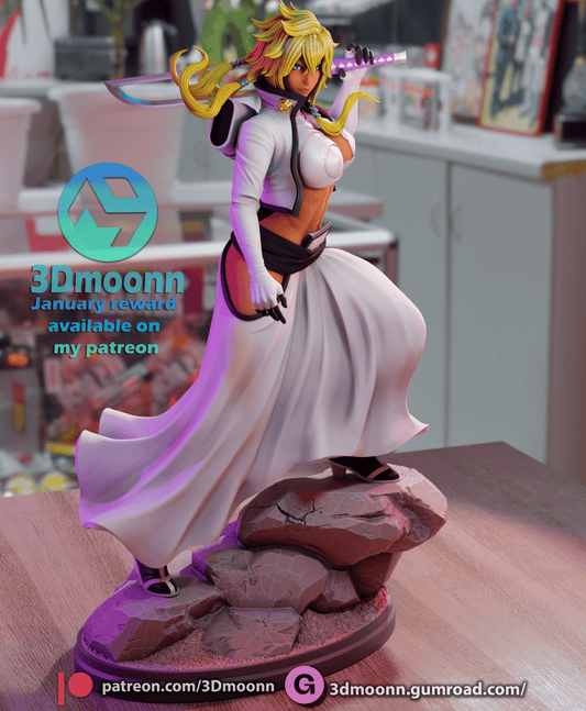 Tier Harribel Resin Fan Art Sculpture (3DM)