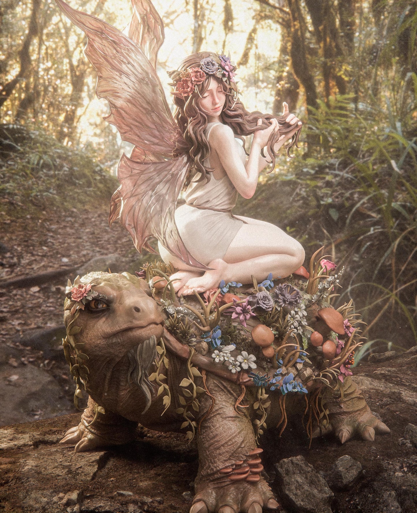 Fairy Blossom Resin Fan Art - MTO (CA3D)