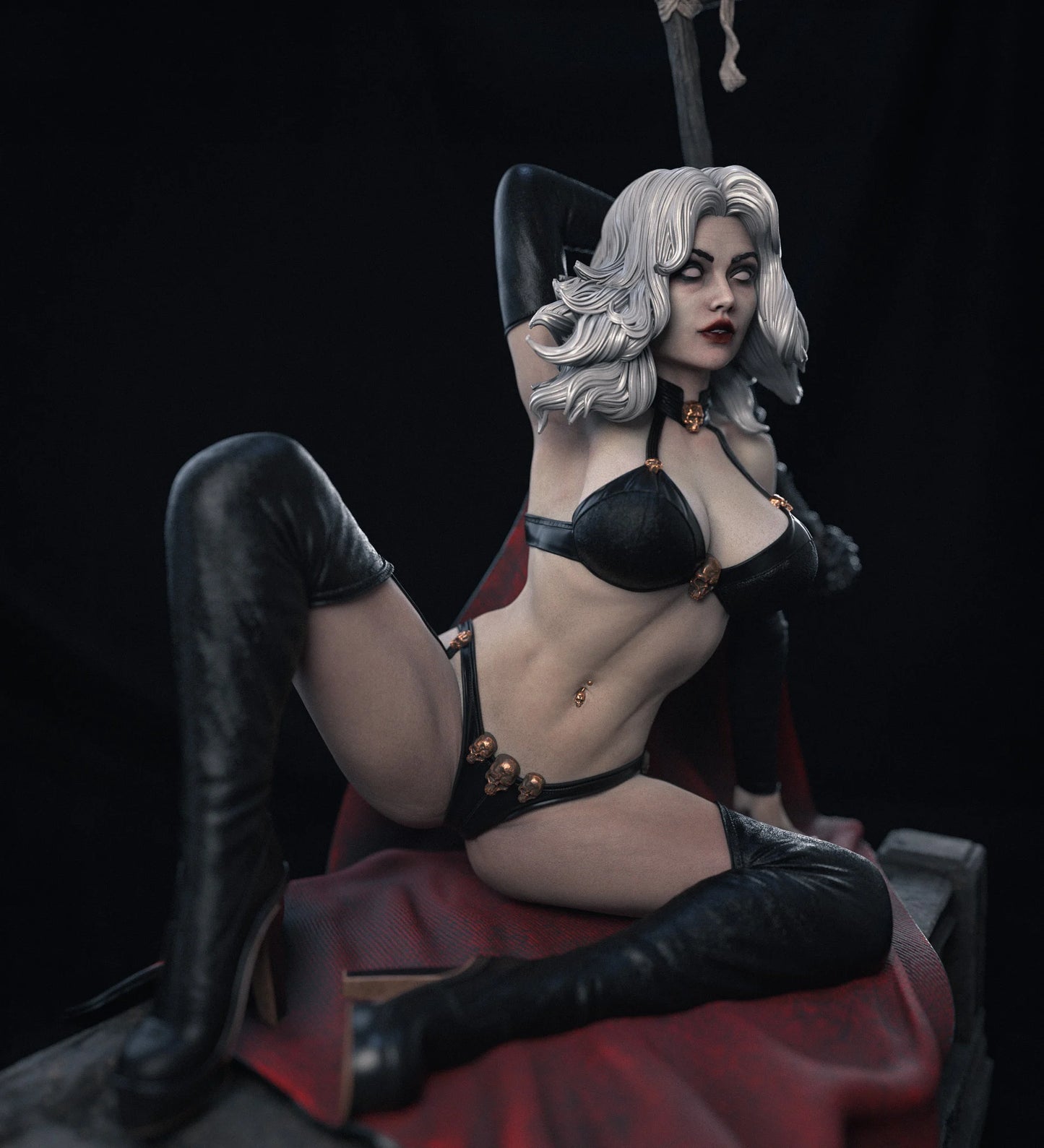 Lady Death V2 Resin Fan Art Pro Painted - MTO