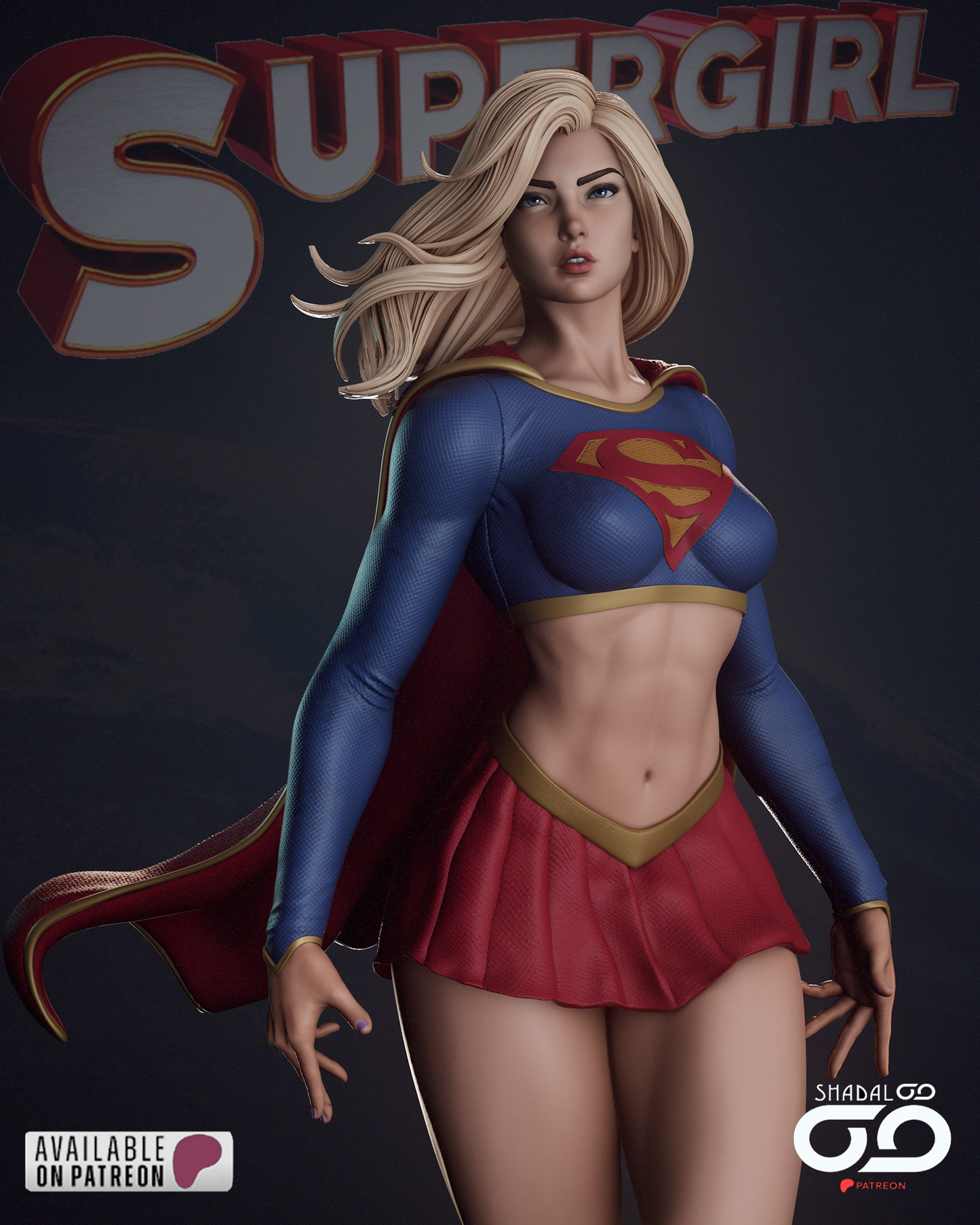 Supergirl Resin Sculpture Fan Art - MTO (SDO)