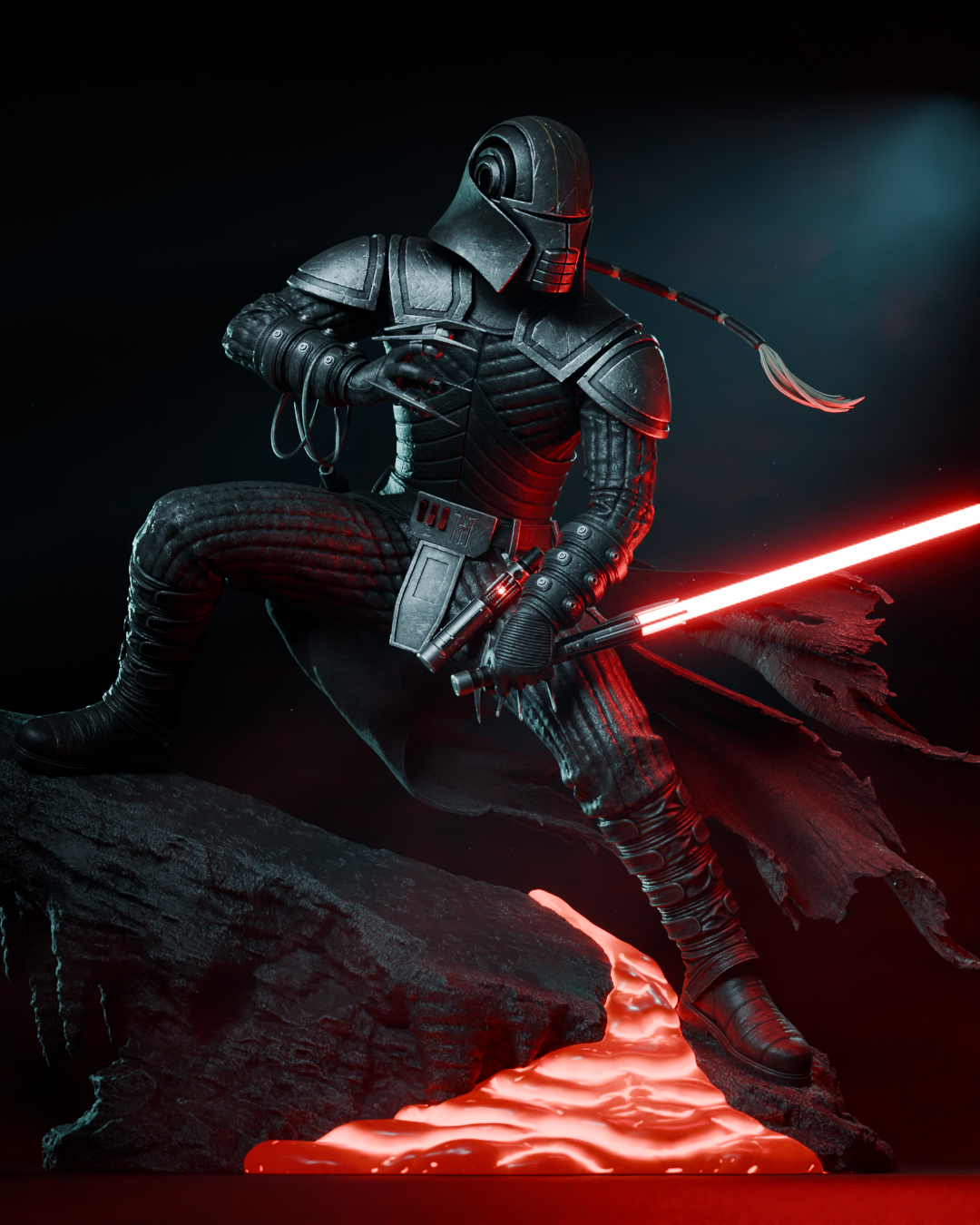 Starkiller Resin Fan Art - MTO (Design by CA3D)