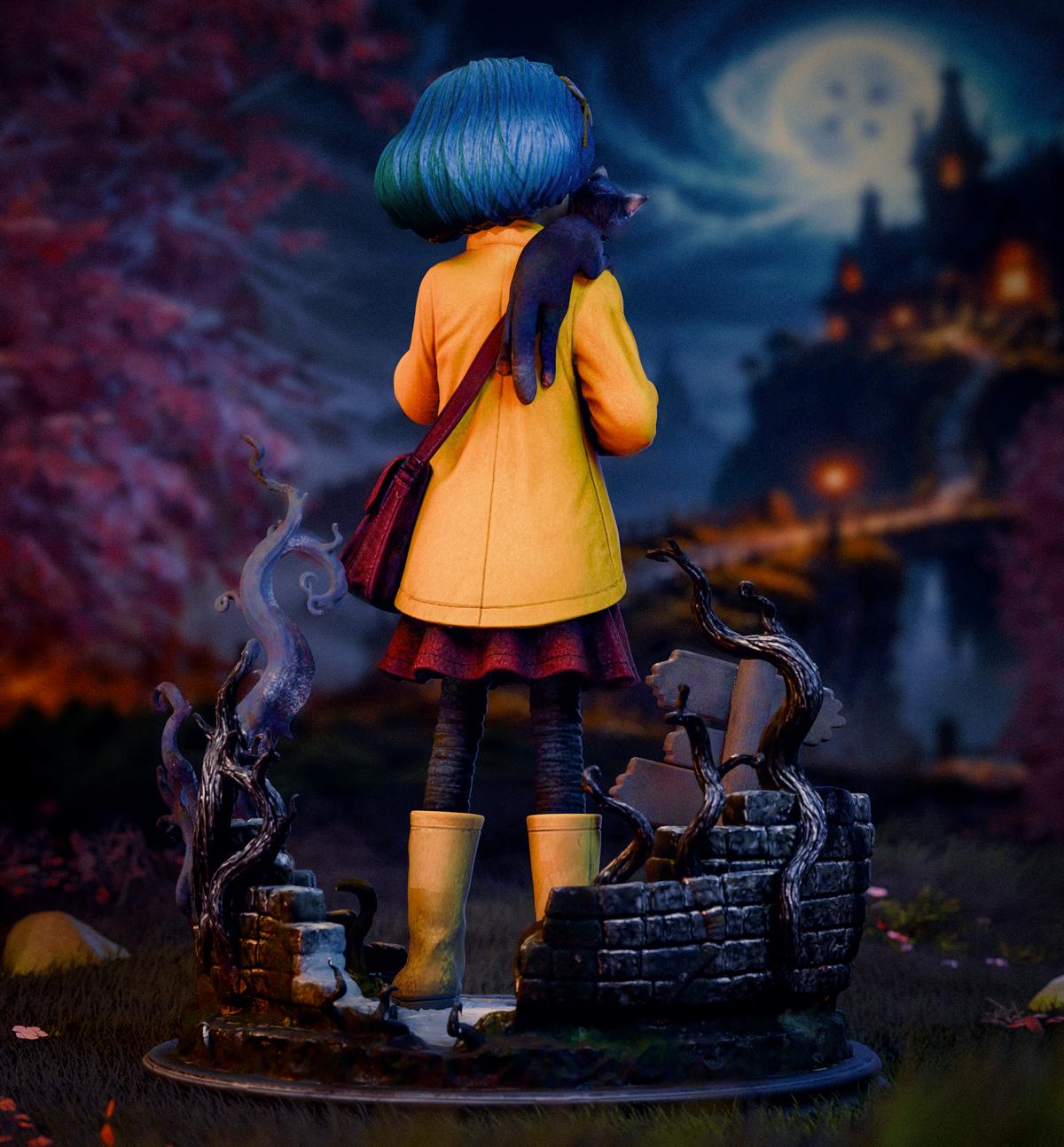 Coraline Collectible Resin Art (Design by CA3D)