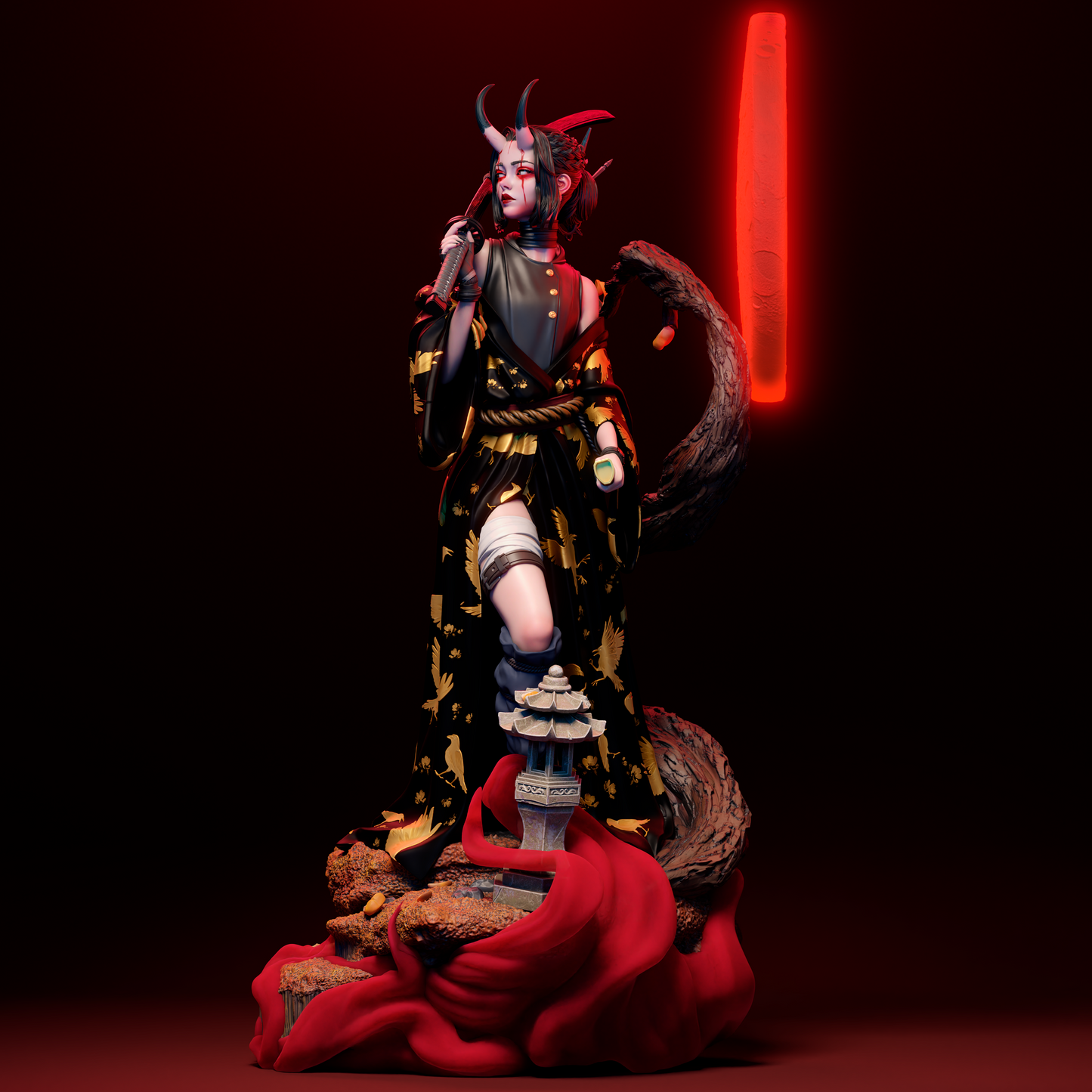 Oni Resin Fan Art (Design by CA3D Studios)