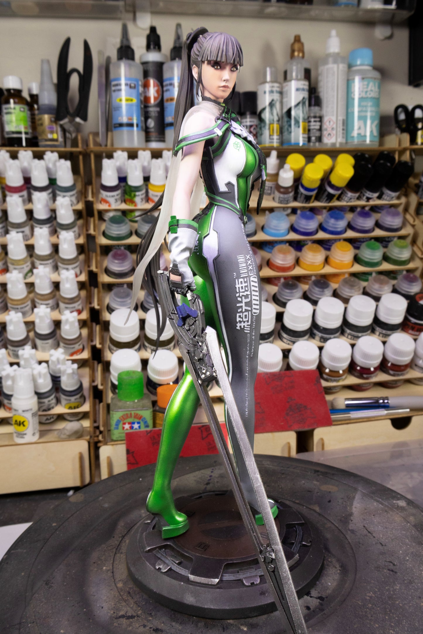 Stellar Blade Eve Collectible Resin Fan Art Pro Painted - MTO (Design by Bulkamancer)