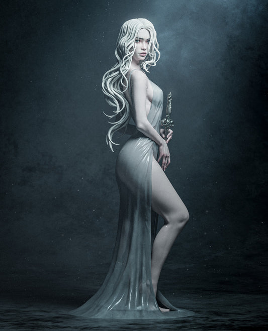 Lady of the Lake - Arthurian Legend Resin Art - MTO (Design by CA3D)