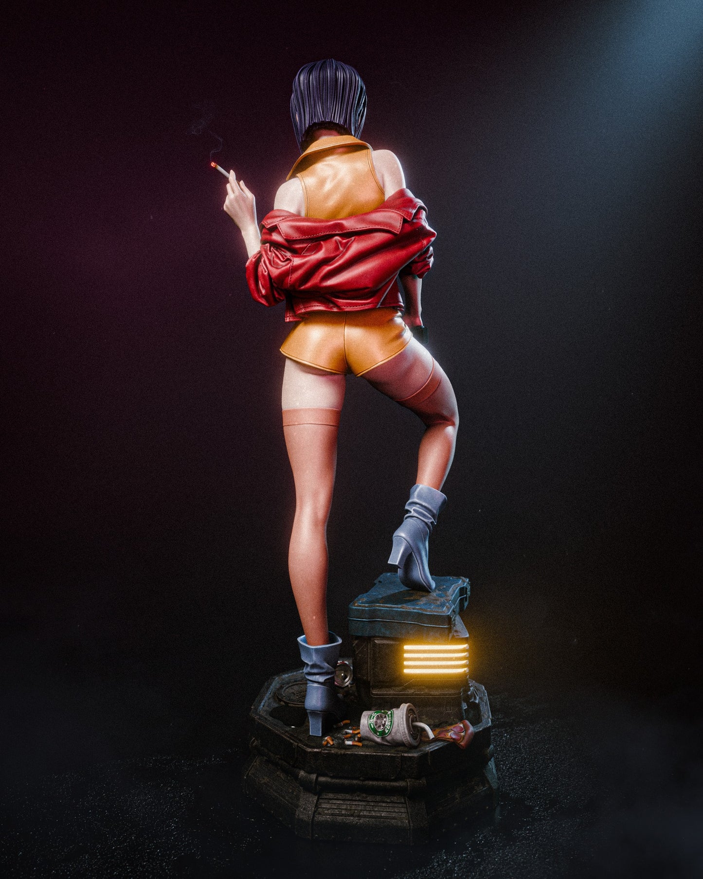 Faye Valentine Resin Art - MTO (Design by CA3D)