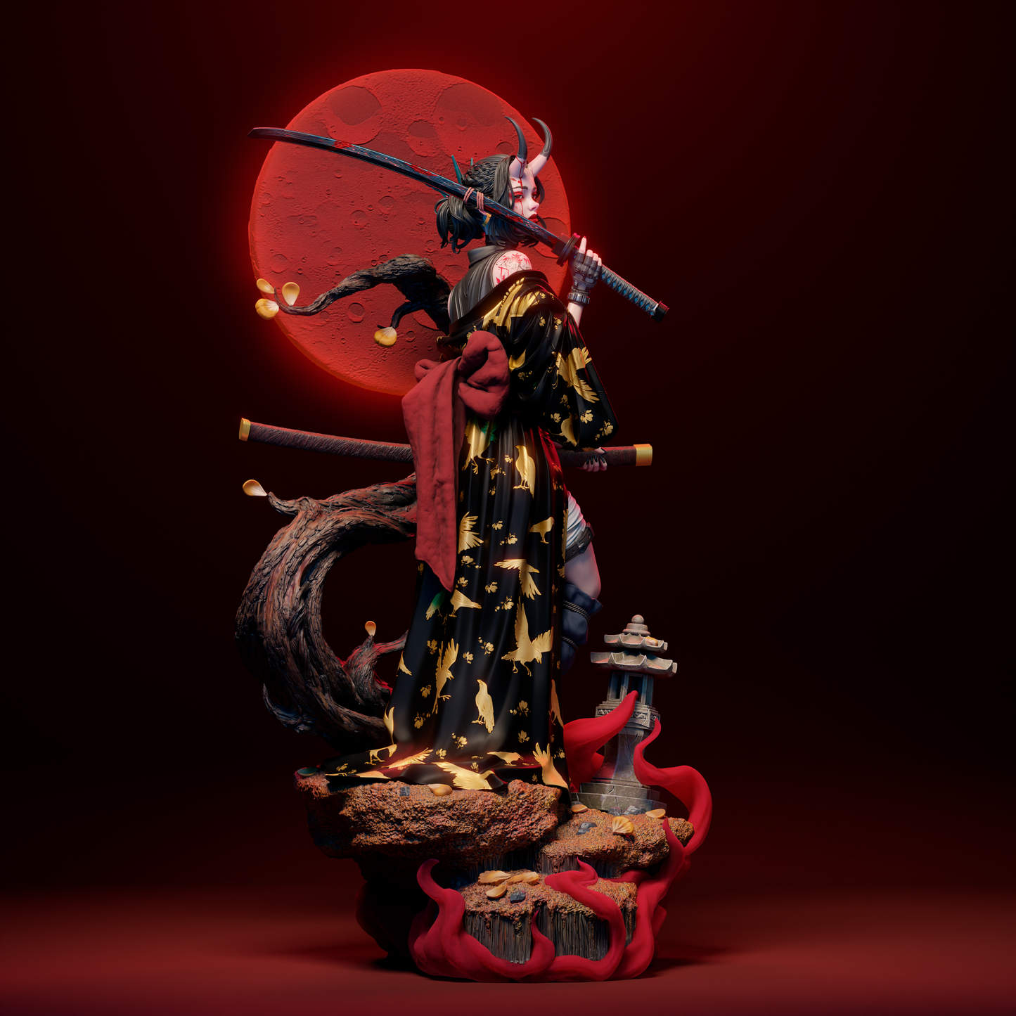 Oni Resin Fan Art (Design by CA3D Studios)