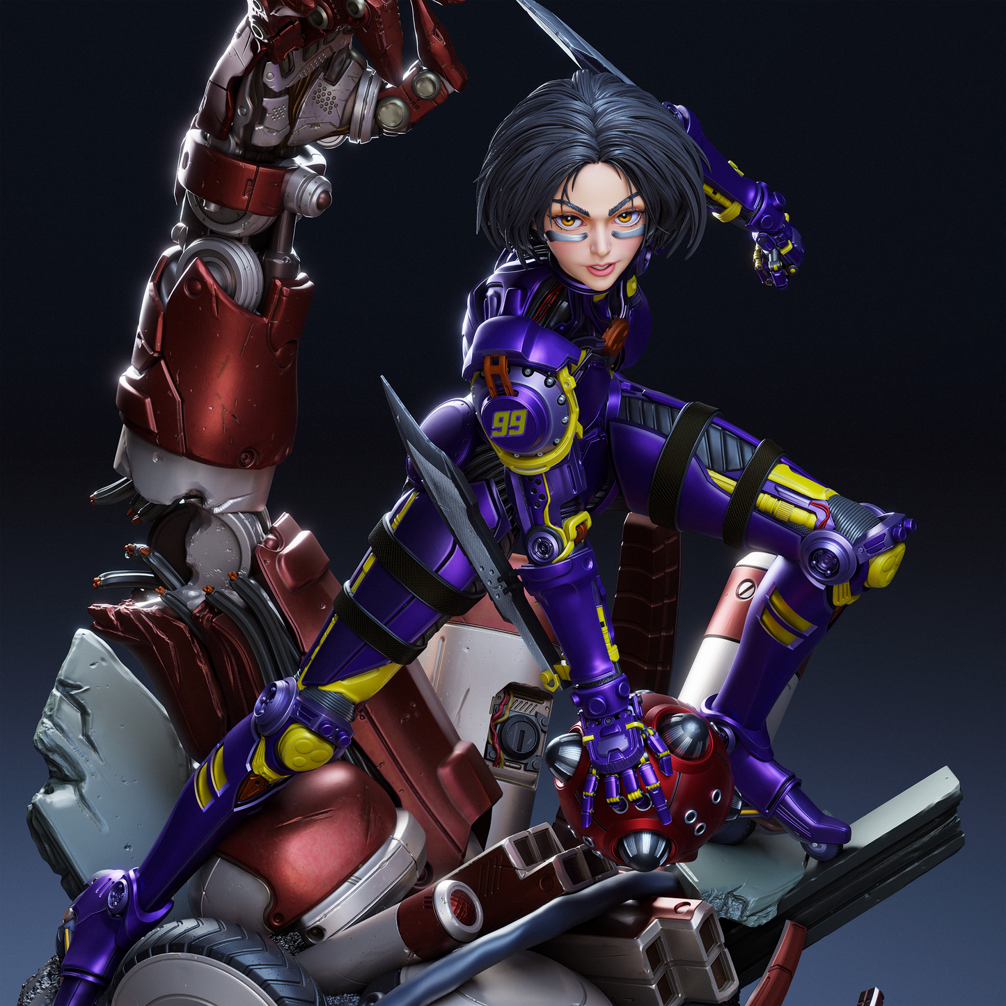 Alita Resin Fan Art - MTO (Design by CA3D Studios)