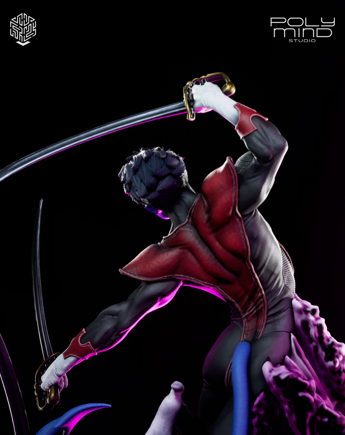 Nightcrawler Resin Art (PolyMind Version)
