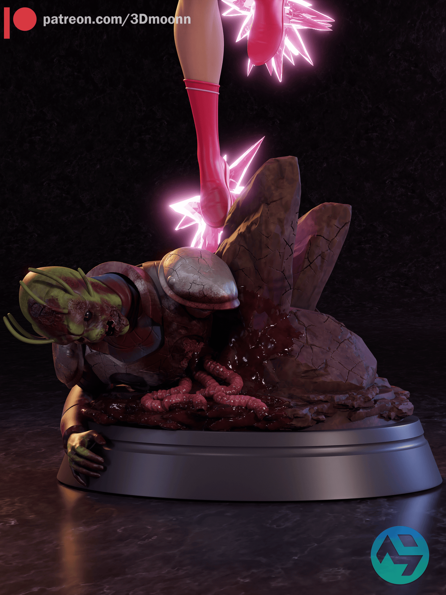 Atom Eve Resin Fan Art Sculpture (3DM)