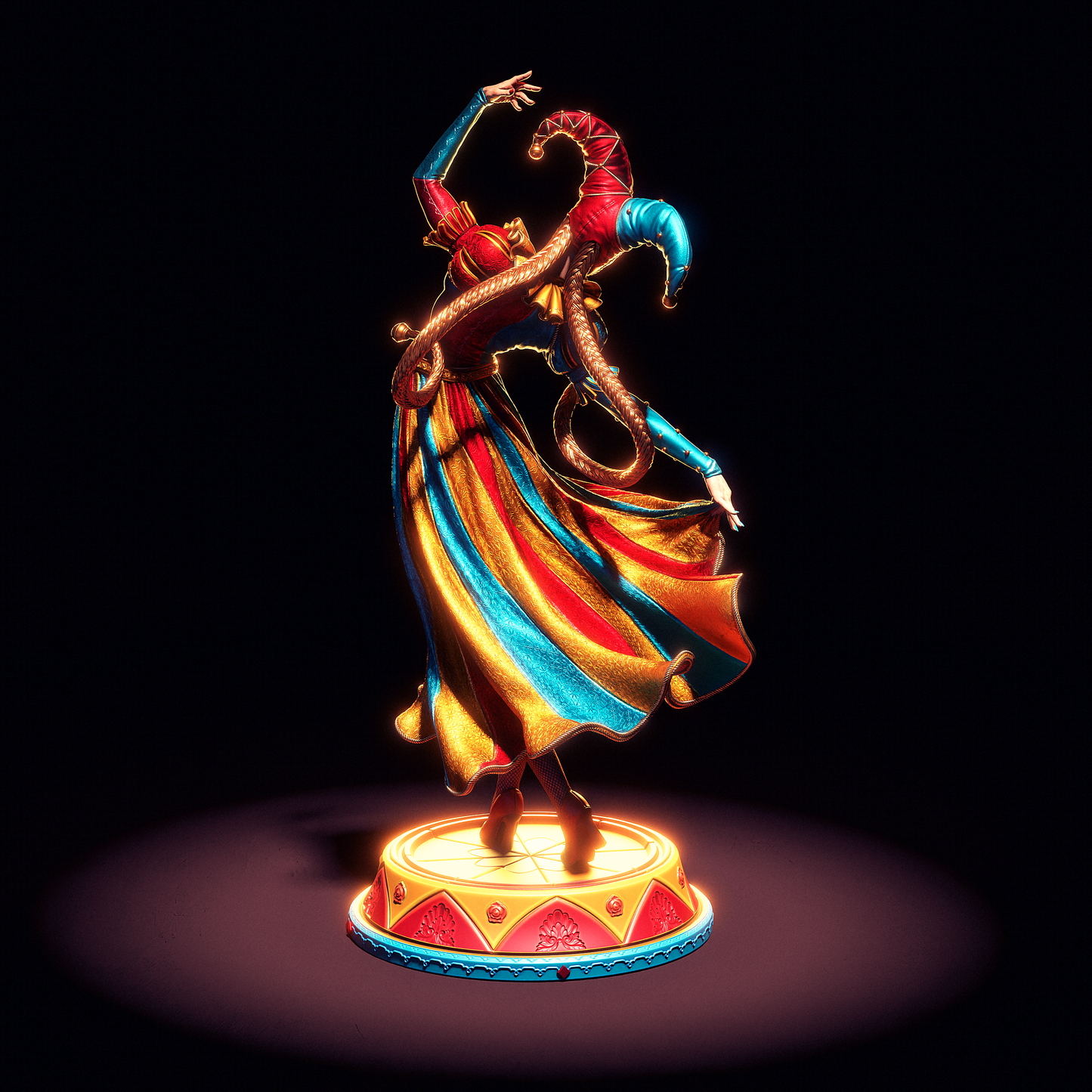 Jester Resin Art - MTO (Design by CA3D)