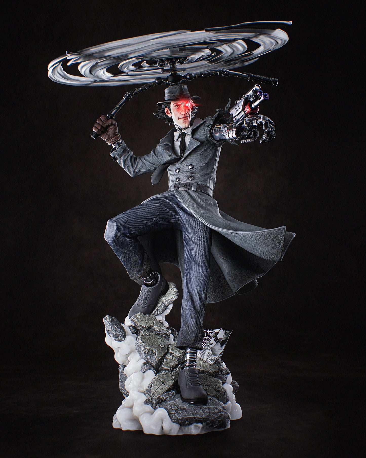 Inspector Gadget Resin Fan Art - MTO (Design by CA3D Studios)