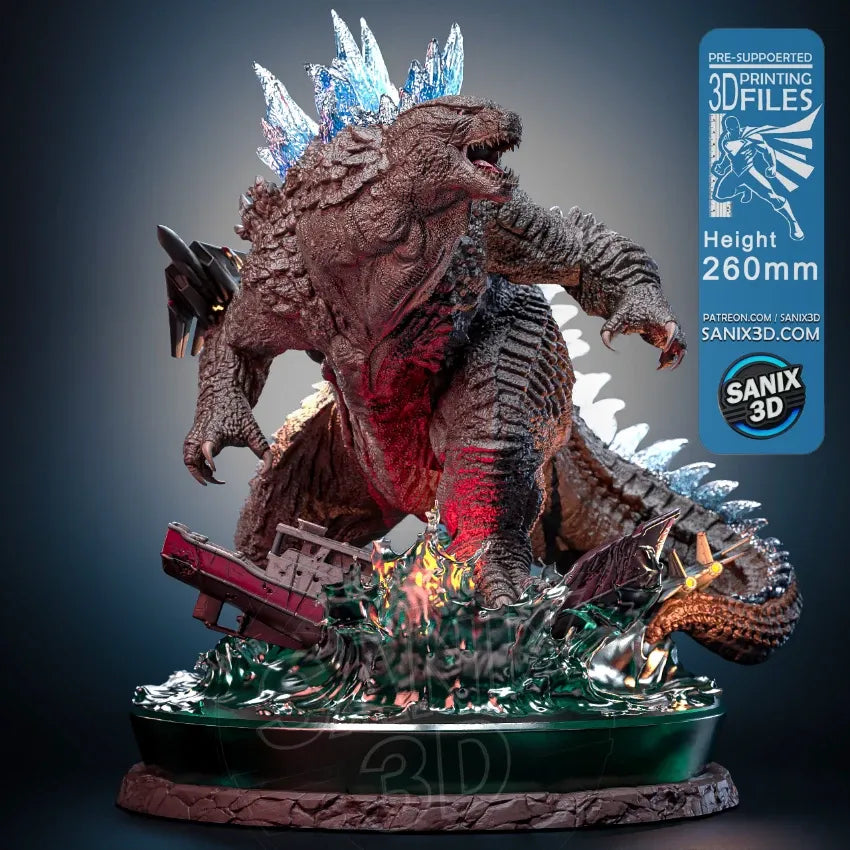 Godzilla Resin Art (Design by Sanix3D)