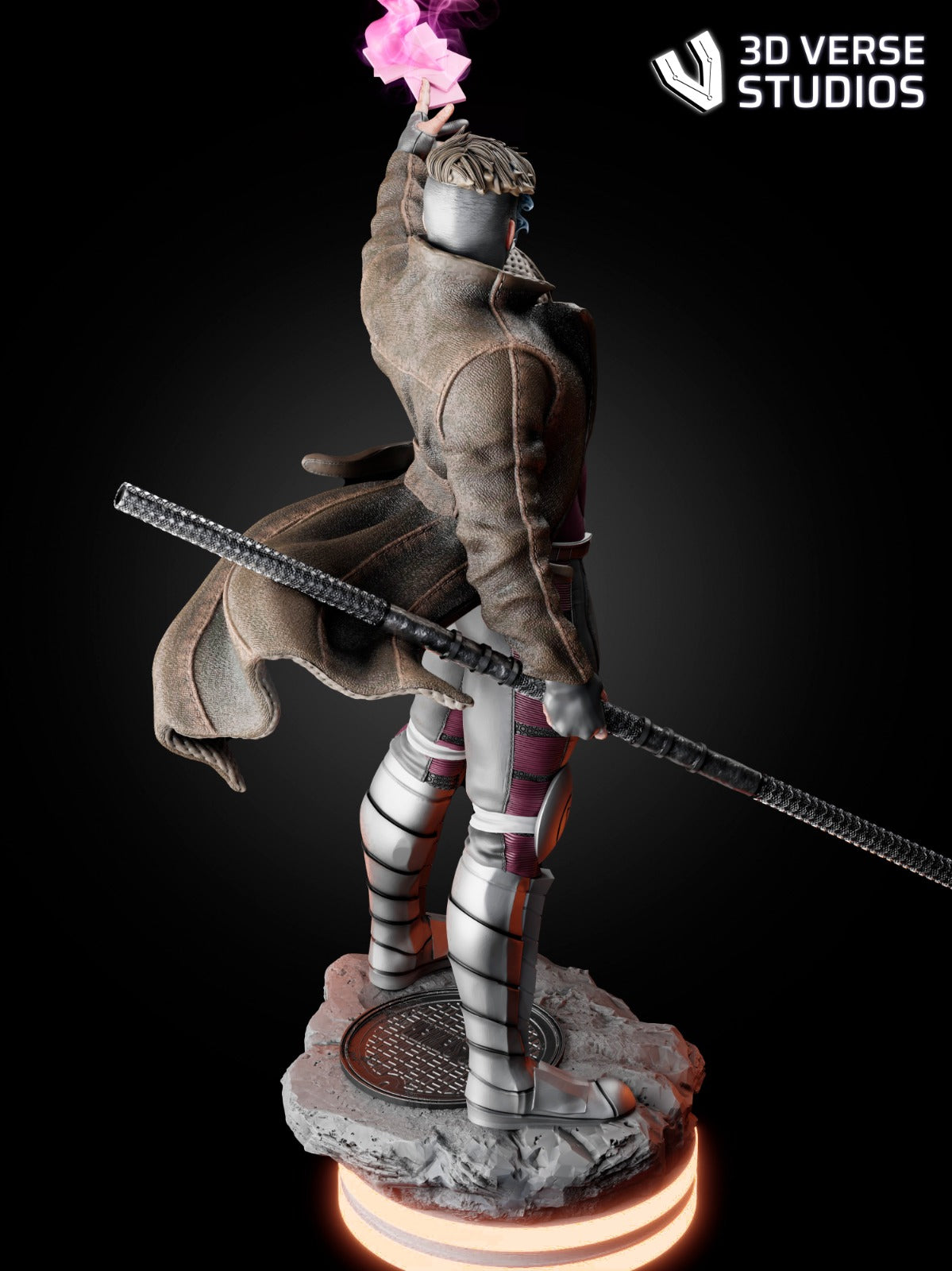 Gambit Collectible Resin Fan Art Pro Painted - MTO