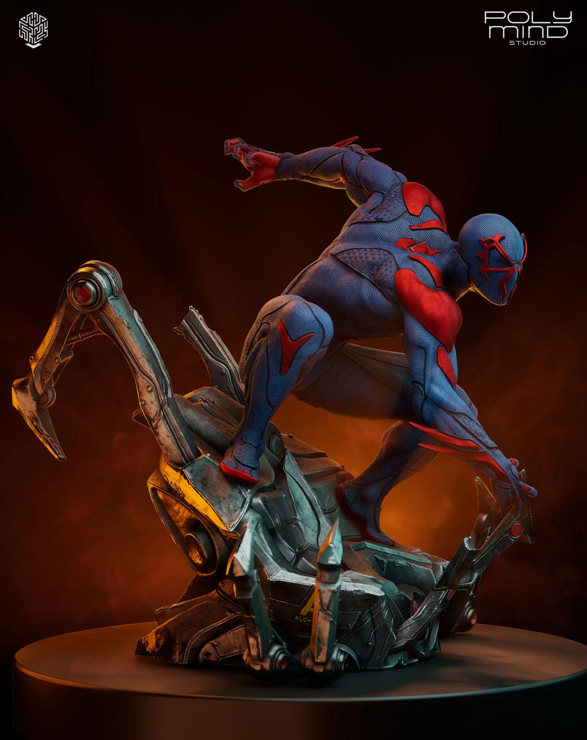 Spiderman 2099 Resin Art (PolyMind Version)