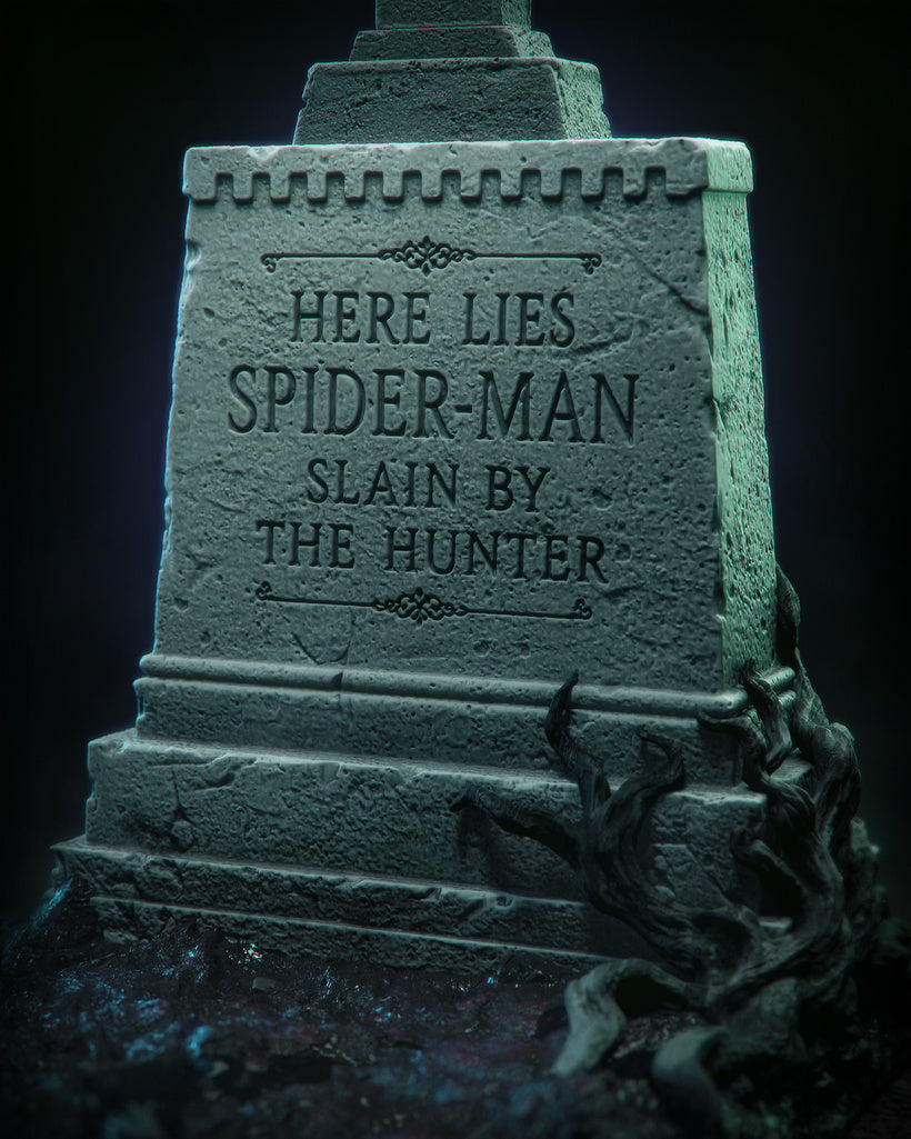 Symbiote Spiderman Resin Art (Design by CA3D)