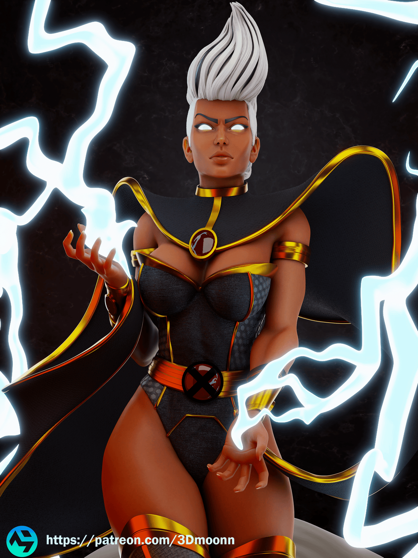 Storm Resin Fan Art Sculpture 3DMoonn