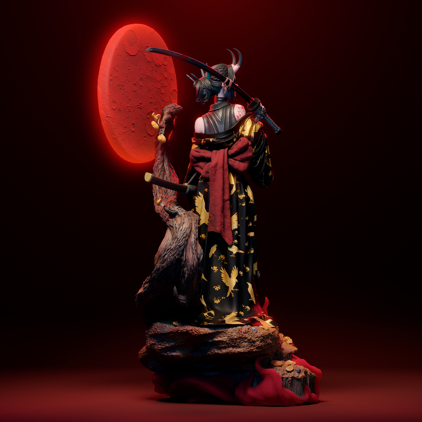 Oni Resin Fan Art (Design by CA3D Studios)