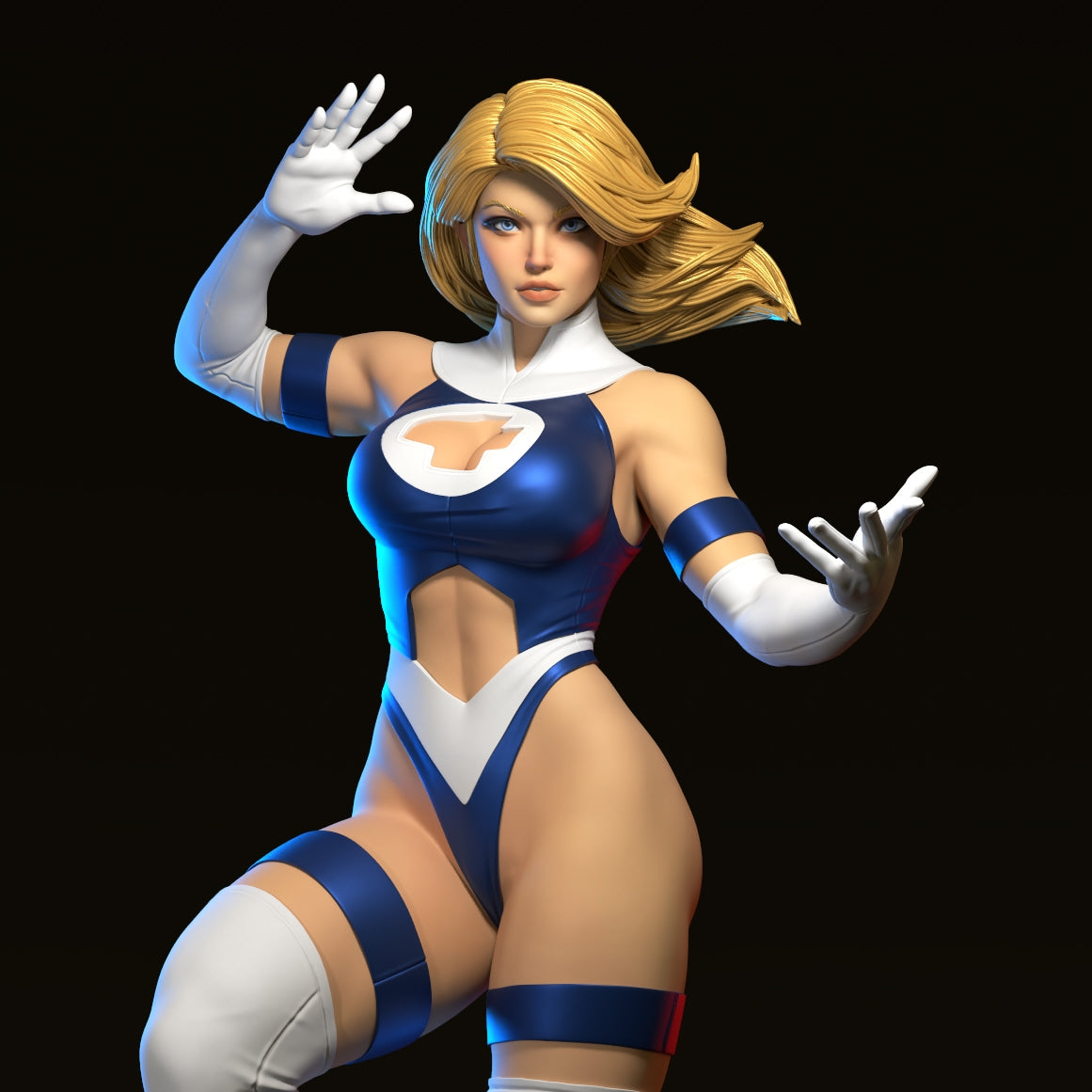 Sue Storm Invisible Woman Resin Fan Art - MTO (A3D)