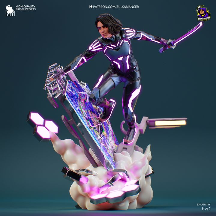 Mio - Split Fiction - Resin Fan Art - MTO (Design by Bulkamancer)