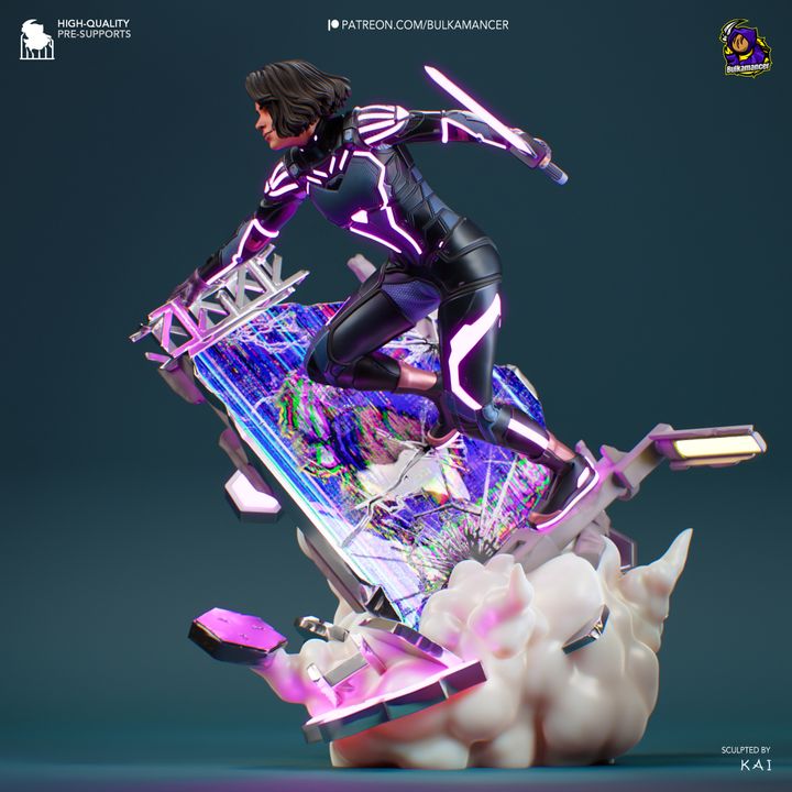 Mio - Split Fiction - Resin Fan Art - MTO (Design by Bulkamancer)
