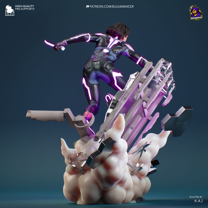 Mio - Split Fiction - Resin Fan Art - MTO (Design by Bulkamancer)