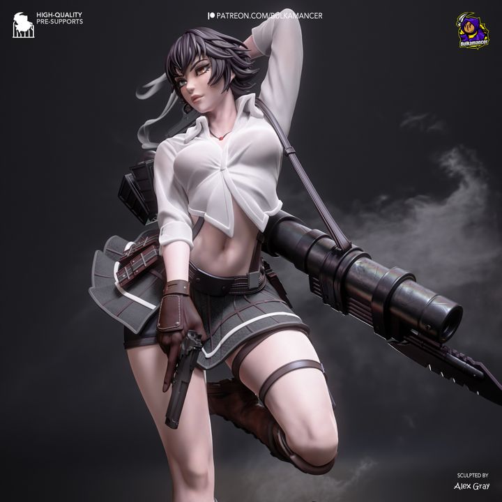 Lady - Devil May Cry - Resin Fan Art - MTO (Design by Bulkamancer)