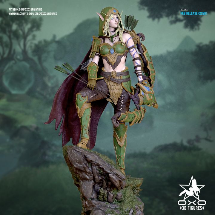 Alleria Resin Fan Art (Designed by OXO3D)