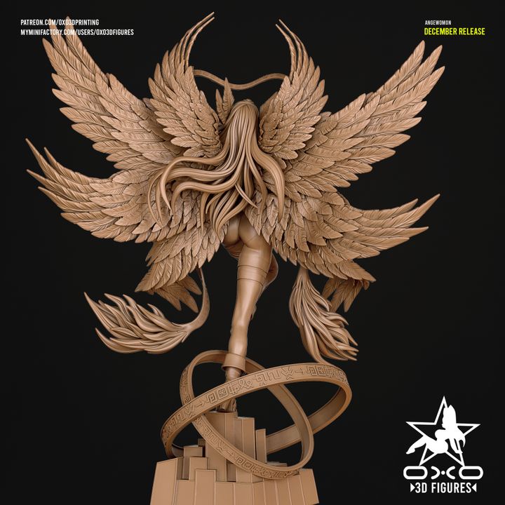 Angewoman Resin Fan Art (Designed by OXO3D)