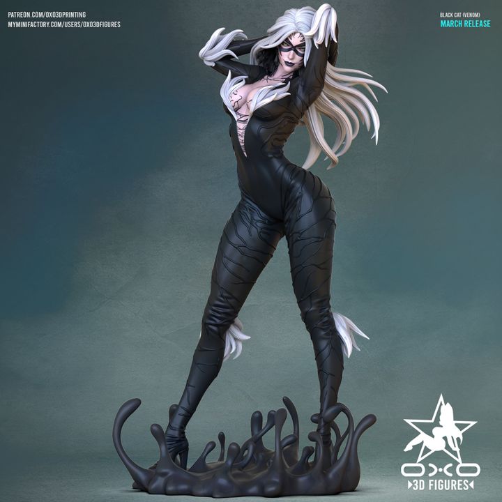 Black Cat Resin Fan Art (Designed by OXO3D)