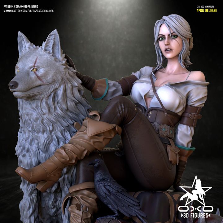 Ciri Resin Fan Art (Designed by OXO3D) Version 2