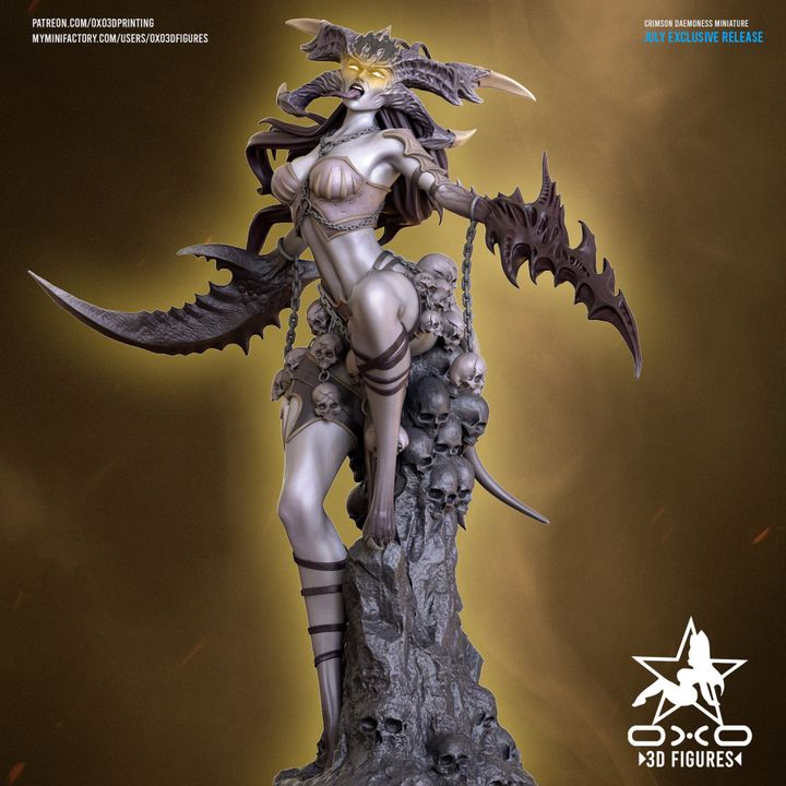 Crimson Daemoness Resin Fan Art (Designed by OXO3D)