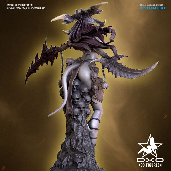 Crimson Daemoness Resin Fan Art (Designed by OXO3D)