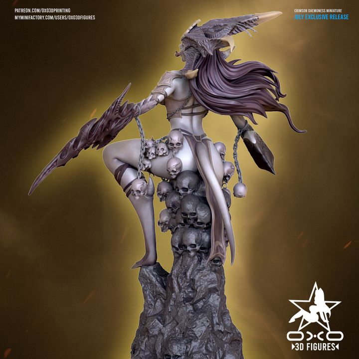 Crimson Daemoness Resin Fan Art (Designed by OXO3D)