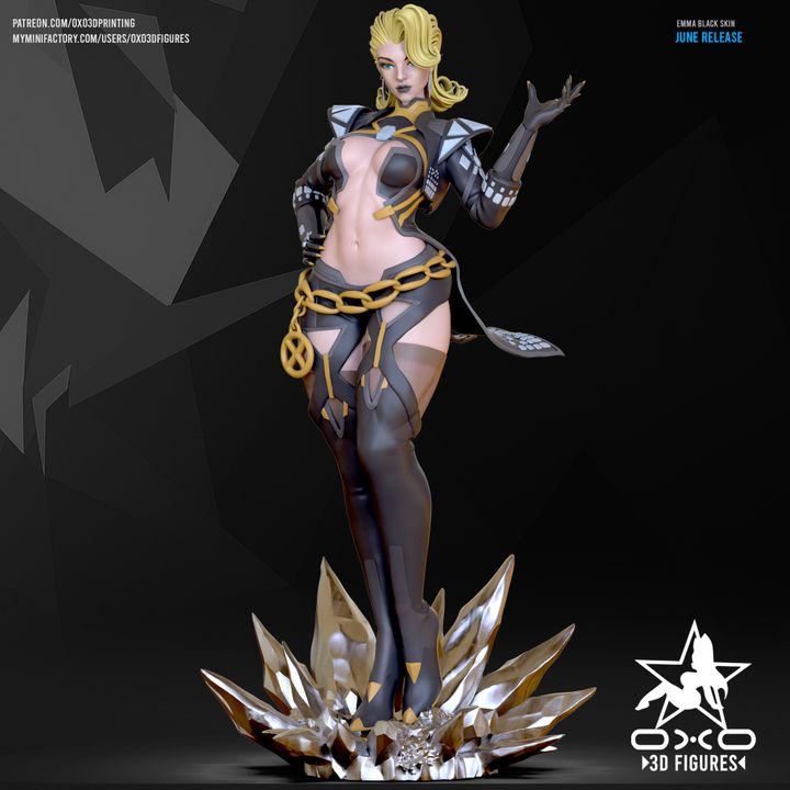 Emma Frost Resin Fan Art (Designed by OXO3D)