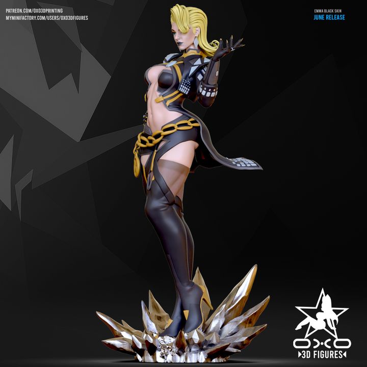 Emma Frost Resin Fan Art (Designed by OXO3D)