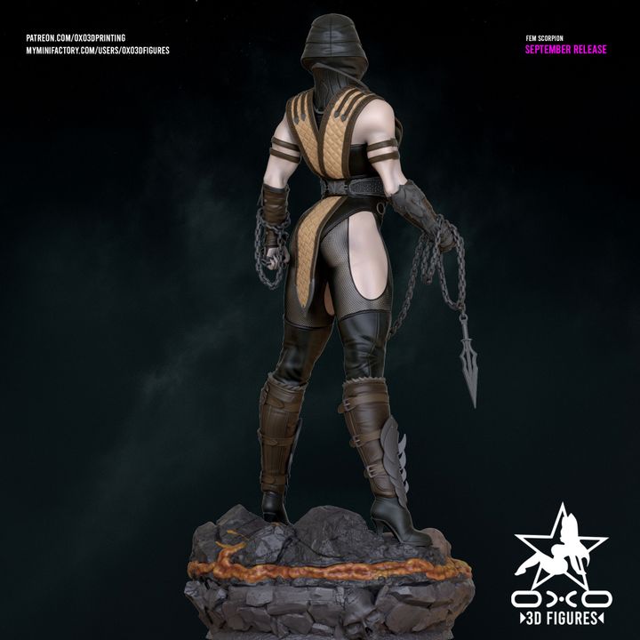 Female Scorpion Resin Fan Art (Designed by OXO3D)