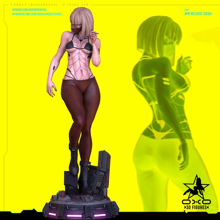 Cyberpunk Kiwi Resin Fan Art (Designed by OXO3D)